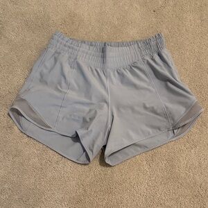 Lululemon Women's Hotty Hot Light Blue Lined Shorts